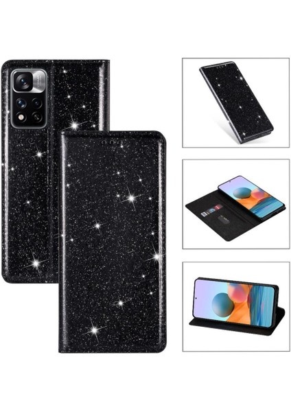 Glitter Flip Case Redmi Için Not 11 Pro 4g/5g Flip Case Cüzdan Kart (Yurt Dışından)