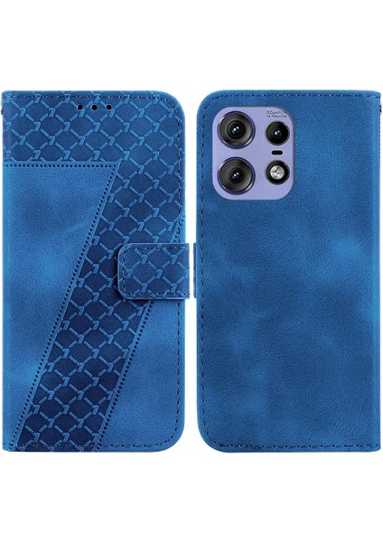 Kenar 50 Pro 5g Için Telefon Kılıfı Kart Yuvası Fonksiyonu Kabartmalı Desen (Yurt Dışından)