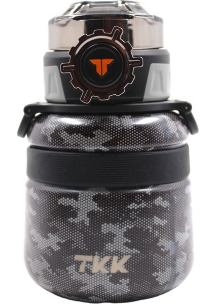 T2029 Çelik Matara Termos 600 ml Siyah
