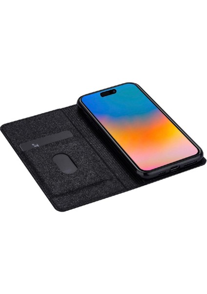 IPhone 15 Için Glitter Flip Case Artı Kart Tutucu Flip Case Cüzdan Pu (Yurt Dışından)