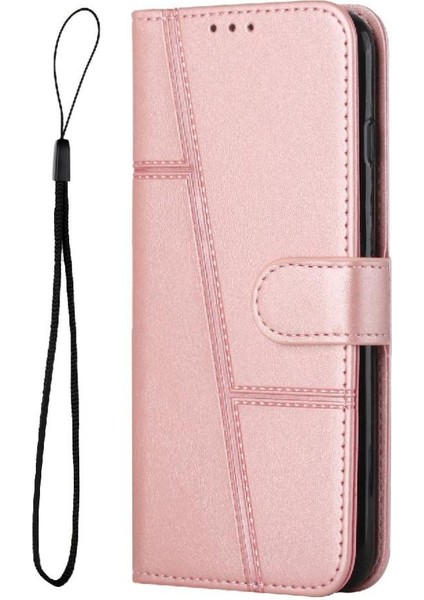 Poco M6 4g Yan Toka Için Flip Case Tam Koruma Kartı Pu (Yurt Dışından)