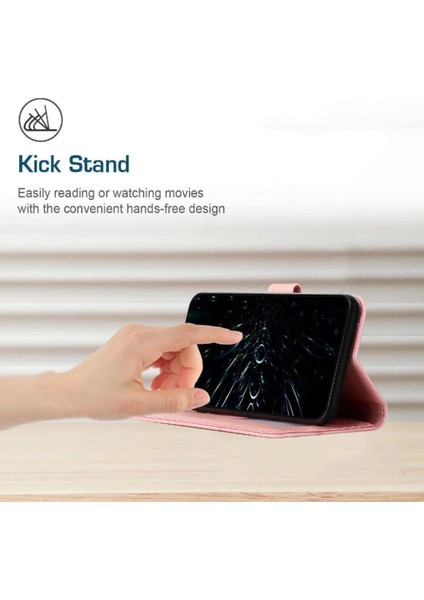 Poco M6 4g Yan Toka Için Flip Case Tam Koruma Kartı Pu (Yurt Dışından)