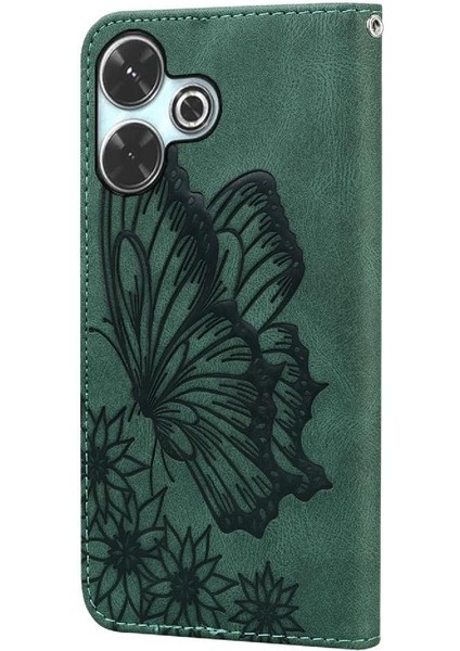Poco M6 4g Için Flip Case Cüzdan Manyetik Closu Pu Deri Büyük Kart (Yurt Dışından)