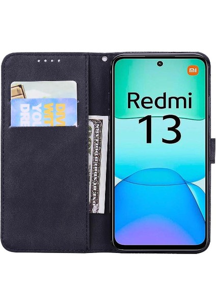 Poco M6 4g Için Flip Case Cüzdan Manyetik Closu Pu Deri Büyük Kart (Yurt Dışından)