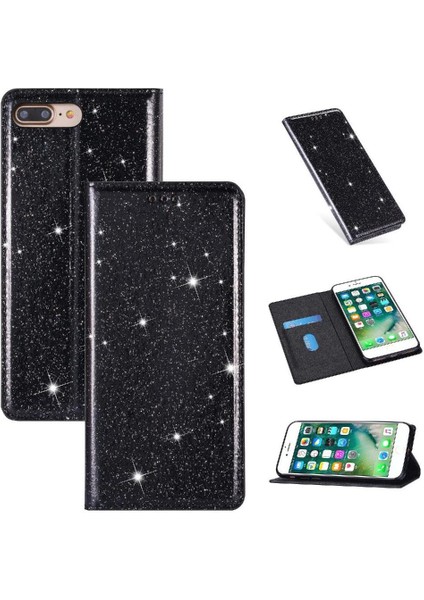 IPhone 7 Için Glitter Flip Case Artı/iphone 8 Artı Manyetik Kapatma Pu (Yurt Dışından)