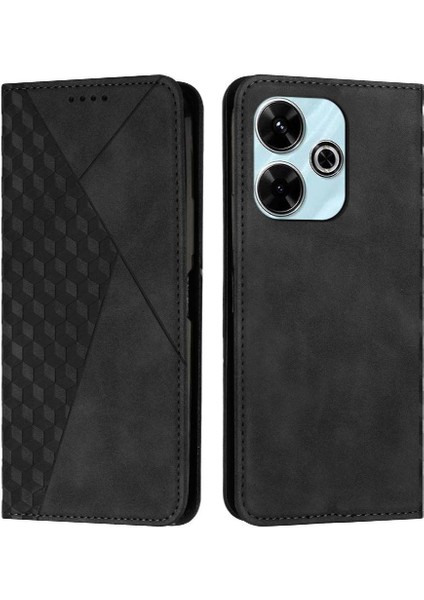 Poco M6 4g Pu Deri Cüzdan Kickstand Kart Için Flip Case (Yurt Dışından)