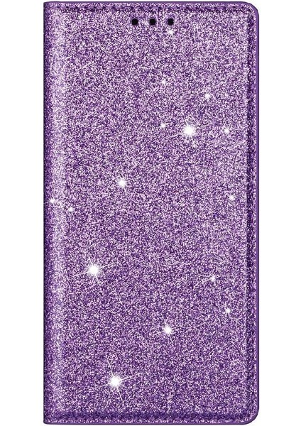 IPhone 12 Için Glitter Flip Case Pro Max Kart Tutucu Pu Deri Manyetik (Yurt Dışından)