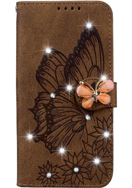Poco M6 4g Için Flip Case Deri Cüzdan Kickstand Koruyucu Büyük (Yurt Dışından)