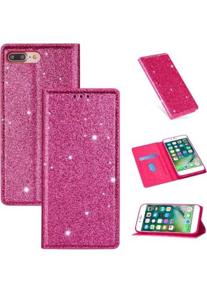 IPhone 7 Için Glitter Flip Case Artı/iphone 8 Artı Manyetik Kapatma Pu (Yurt Dışından)
