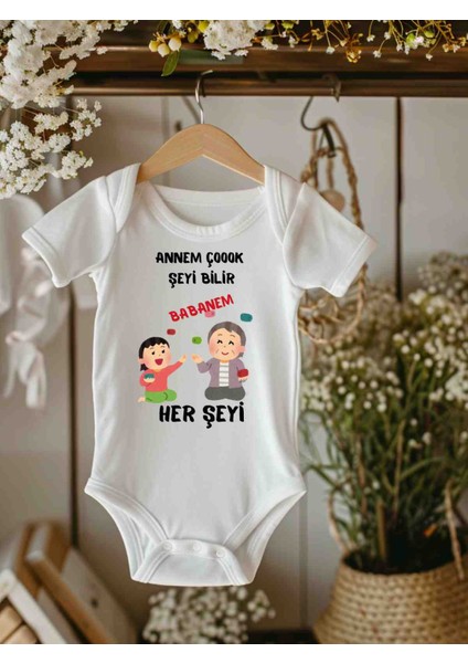 Babanne Zıbın, Isimli Bebek Zıbın Çıtçıtlı Atlet Kişiye Özel Baskı