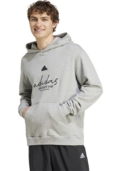 ADİDAS BL FT HD Q3 IX1316 Erkek MGREYH Spor Sweatshirt
