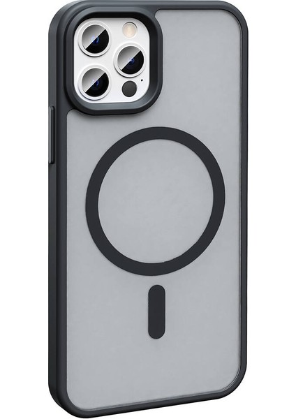 Apple iPhone 13 Pro Max Kılıf Magsafeli Mat Arka Yüzey Sio