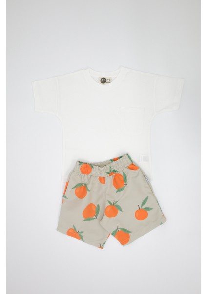 Çocuk Tişört Deniz Şort Takımı