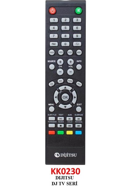 Dijitsu Dijitsu Dj Tv Serisi Lcd-Led Tv Kumanda