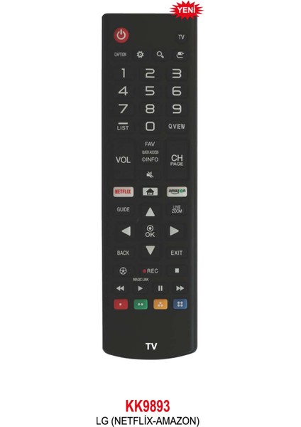 (Netflix-Amazon) LCD Kumanda