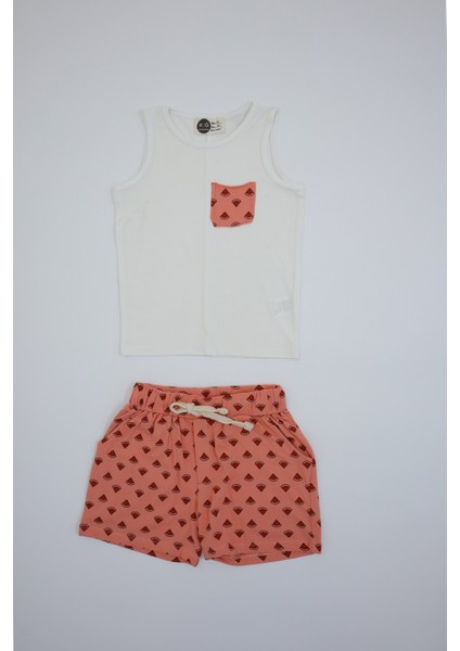 Çocuk Karpuz Baskılı Atlet Şort Takım