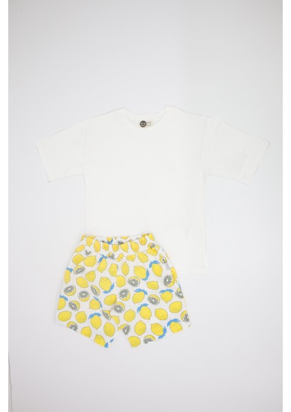 Genç Deniz Temalı Tişört ve Şort Seti