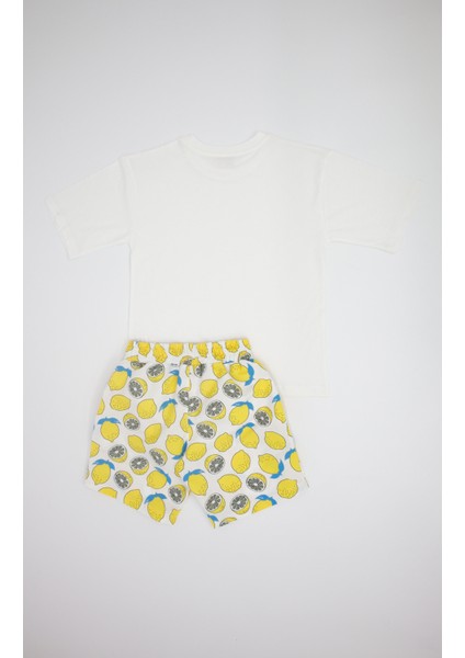 Genç Deniz Temalı Tişört ve Şort Seti fiyatları