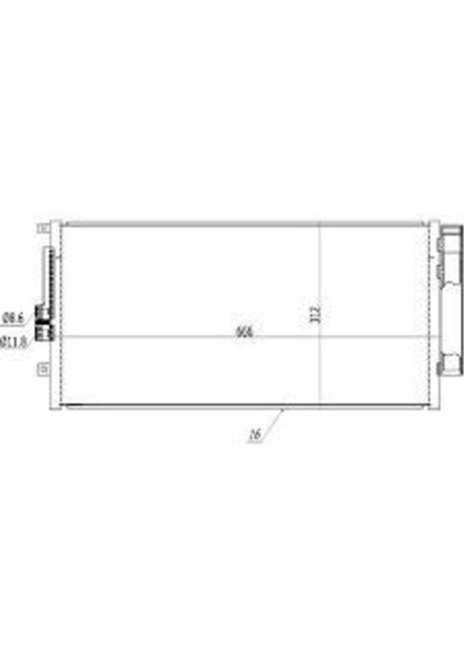 CFI689016 CFI689016 Klima Kondenseri Fiat 500 1.4i 07 Oto.-Mek.