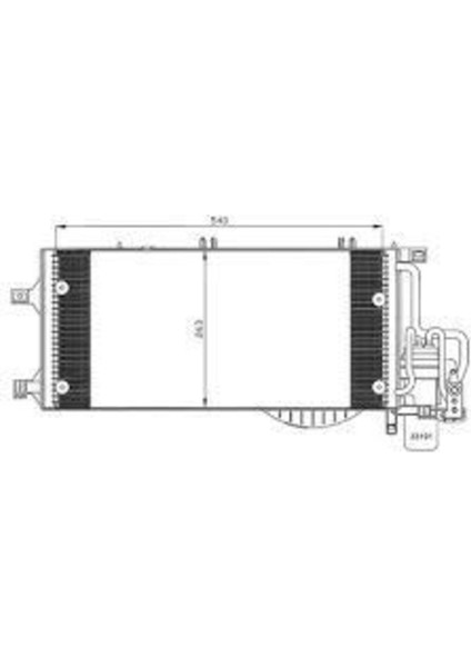 COP071016 COP071016 Klima Kondenseri Opel Combo-Corsa C 1.7 Dtı 588X259X16 Oto.-Mek.