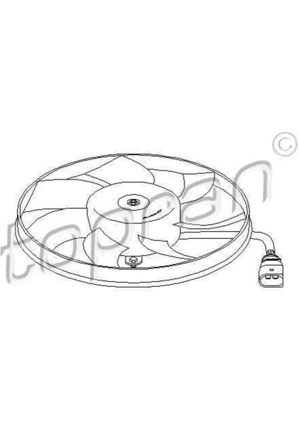 111285001 111285001 Fan MOTORU-295 mm 200W (Vw Caddy 04- Golf 04-14 Passat 06-15 Audi A3 04-13 Seat Leo
