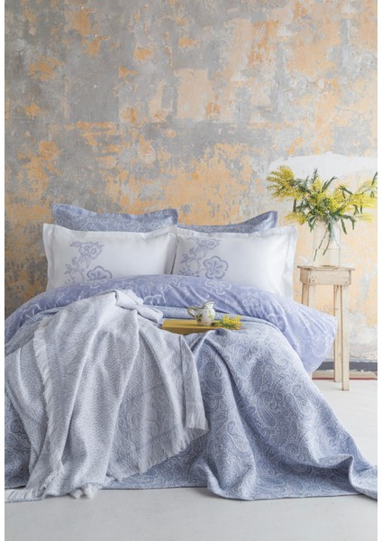 Ap C.k. Tımeless Set Sorella Cobalt - Yatak Ortusu