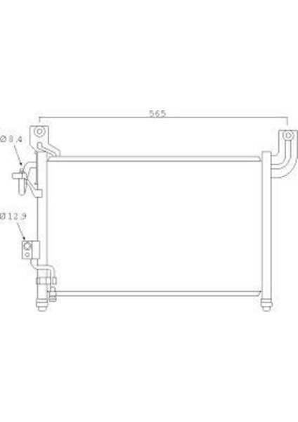 CFR303016 CFR303016 Klima Kondenseri Ford Ranger 98 525X292X16 Oto.-Mek.