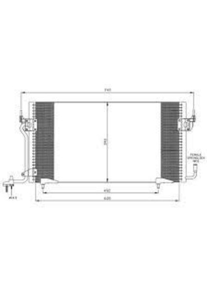CPE318016 CPE318016 Klima Kondenseri Partner-Berlingo 1.8d-1.9d 96 Oto.-Mek.