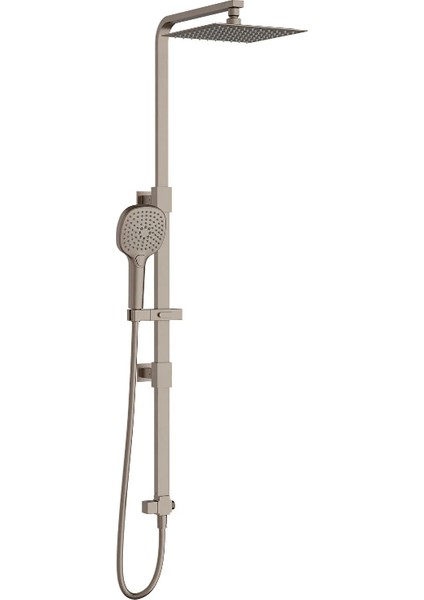 Bliss Square Duş Sistemi Fırçalı Nikel A4578934