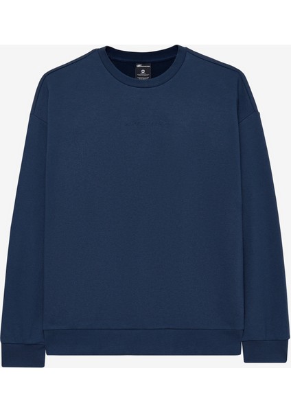 M Essential Crew Neck Sweatshirt Erkek Lacivert S242113-410