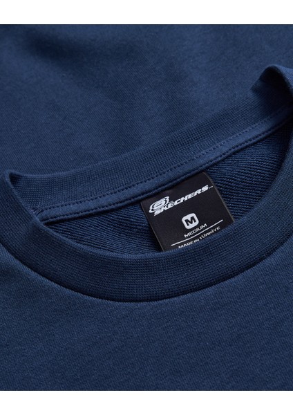 M Essential Crew Neck Sweatshirt Erkek Lacivert S242113-410 modelleri