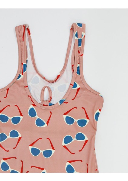 Genç Kız UV Korumalı Hızlı Kuruyan Askılı Desenli Mayo_RG3294 fiyatları