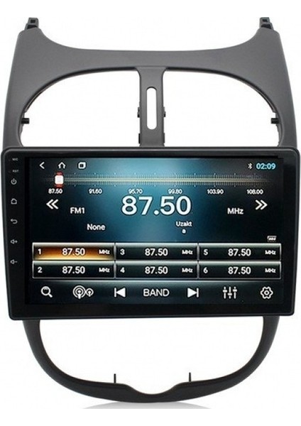 Peugeot 206 Android 6gb Ram 128GB Rom 8 Çekirdek Carplay Multimedya modelleri