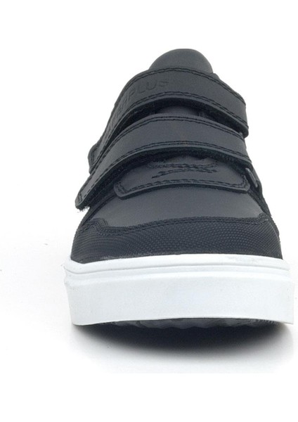Hakiki Deri Siyah Beyaz Cırtlı Erkek Çocuk Sneaker modelleri