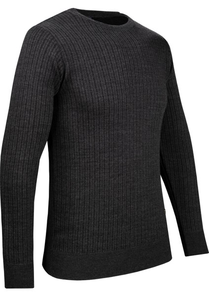 Erkek Sıfır Yaka Triko Kazak Desenli Kol ve Bel Lastikli Çelik Örgü Klasik Kalıp - 5004C fiyatları