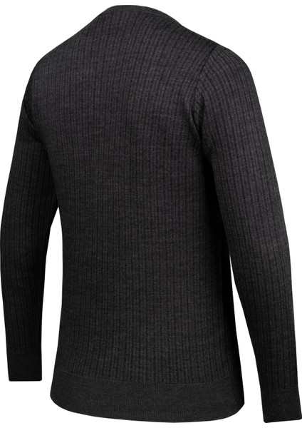 Erkek Sıfır Yaka Triko Kazak Desenli Kol ve Bel Lastikli Çelik Örgü Klasik Kalıp - 5004C fırsatları