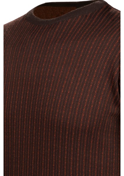 Erkek Sıfır Yaka Triko Kazak Desenli Kol ve Bel Lastikli Çelik Örgü Klasik Kalıp - 5004C modelleri