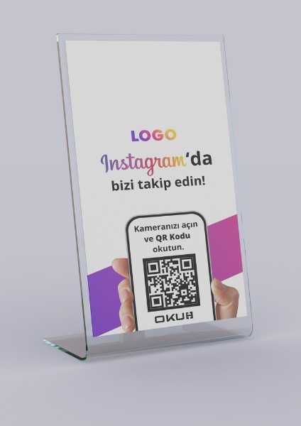 [L Stand] Instagram Yorum Kart Qr Destekli Kart