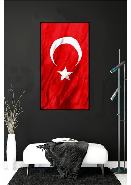 Türk Bayrağı PixArt Sanat Elmas Mozaik Tablo Diamond Türkiye 40*60