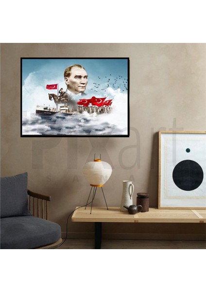 Atatürk PixArt Sanat Elmas Mozaik Tablo Diamond Türkiye 71*53 fiyatları
