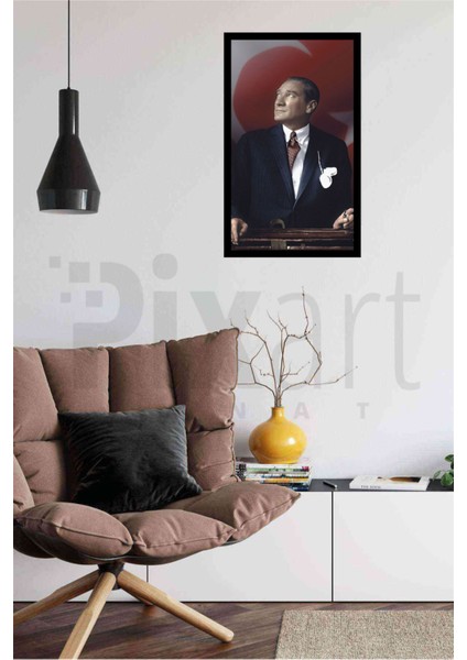 Bayrak ve Mustafa Kemal Atatürk PixArt Sanat Elmas Mozaik Diamond Türkiye 40*60 fiyatları