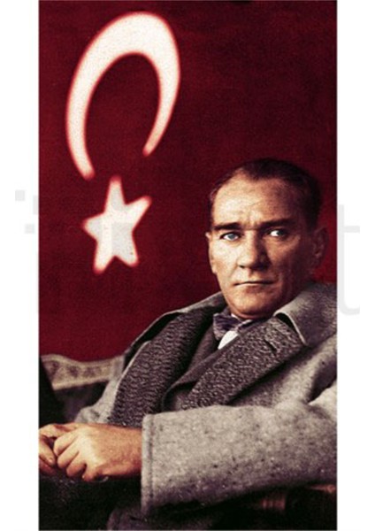 Atatürk ve Bayrak PixArt Sanat Elmas Mozaik Diamond Türkiye 40*60