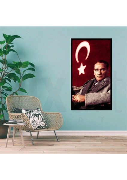 Atatürk ve Bayrak PixArt Sanat Elmas Mozaik Diamond Türkiye 40*60