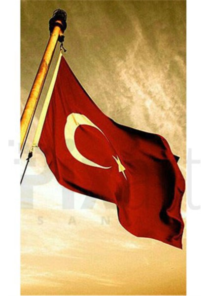 Dalgalanan Türk Bayrağı PixArt Sanat Elmas Mozaik Diamond Türkiye 40*60