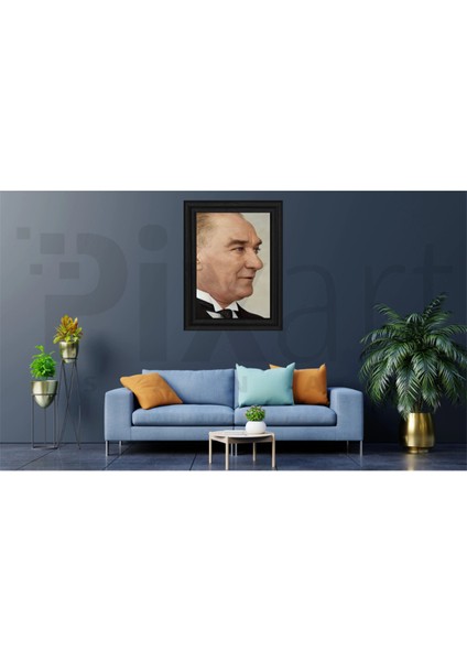 Mustafa Kemal Paşa PixArt Sanat Elmas Mozaik Tablo Diamond Türkiye 40*60
