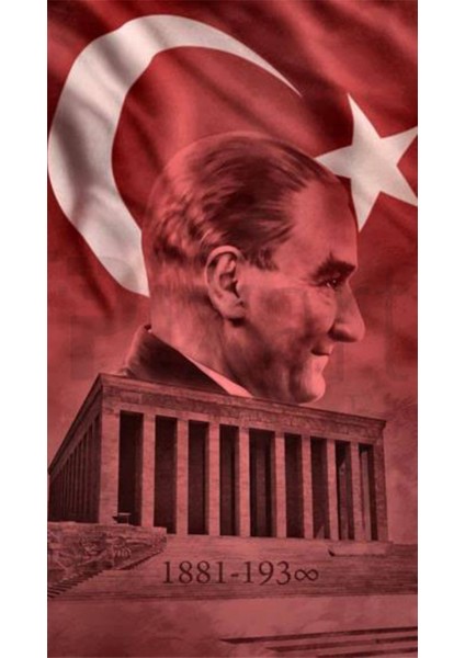 Anıtkabir ve Atatürk PixArt Sanat Elmas Mozaik Tablo Diamond Türkiye 28*51