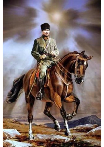 Atatürk PixArt Sanat Elmas Mozaik Tablo Diamond Türkiye 36*54
