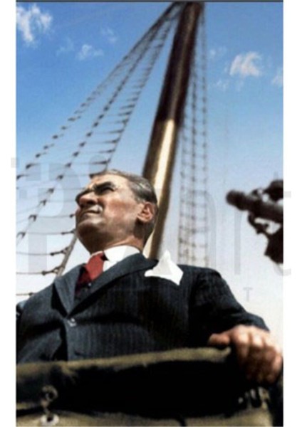 Mustafa Kemal Atatürk Denizde PixArt Sanat Elmas Mozaik Tablo Diamond Türkiye 40*60