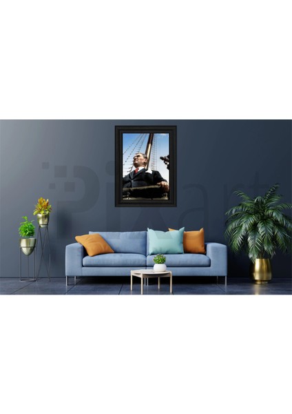 Mustafa Kemal Atatürk Denizde PixArt Sanat Elmas Mozaik Tablo Diamond Türkiye 40*60 modelleri