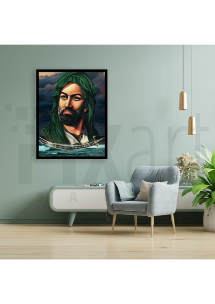 Hazreti Ali Pixart Sanat Elmas Mozaik Tablo Diamond Türkiye 41*51 modelleri